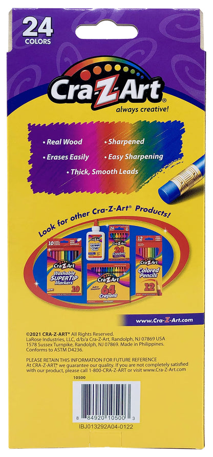 Erasable Colored Pencils, 24 Pack, Beginner Child Ages 3 and Up, Back to School Supplies